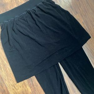 Black Leggings with skirt LAST CHANCE SALE